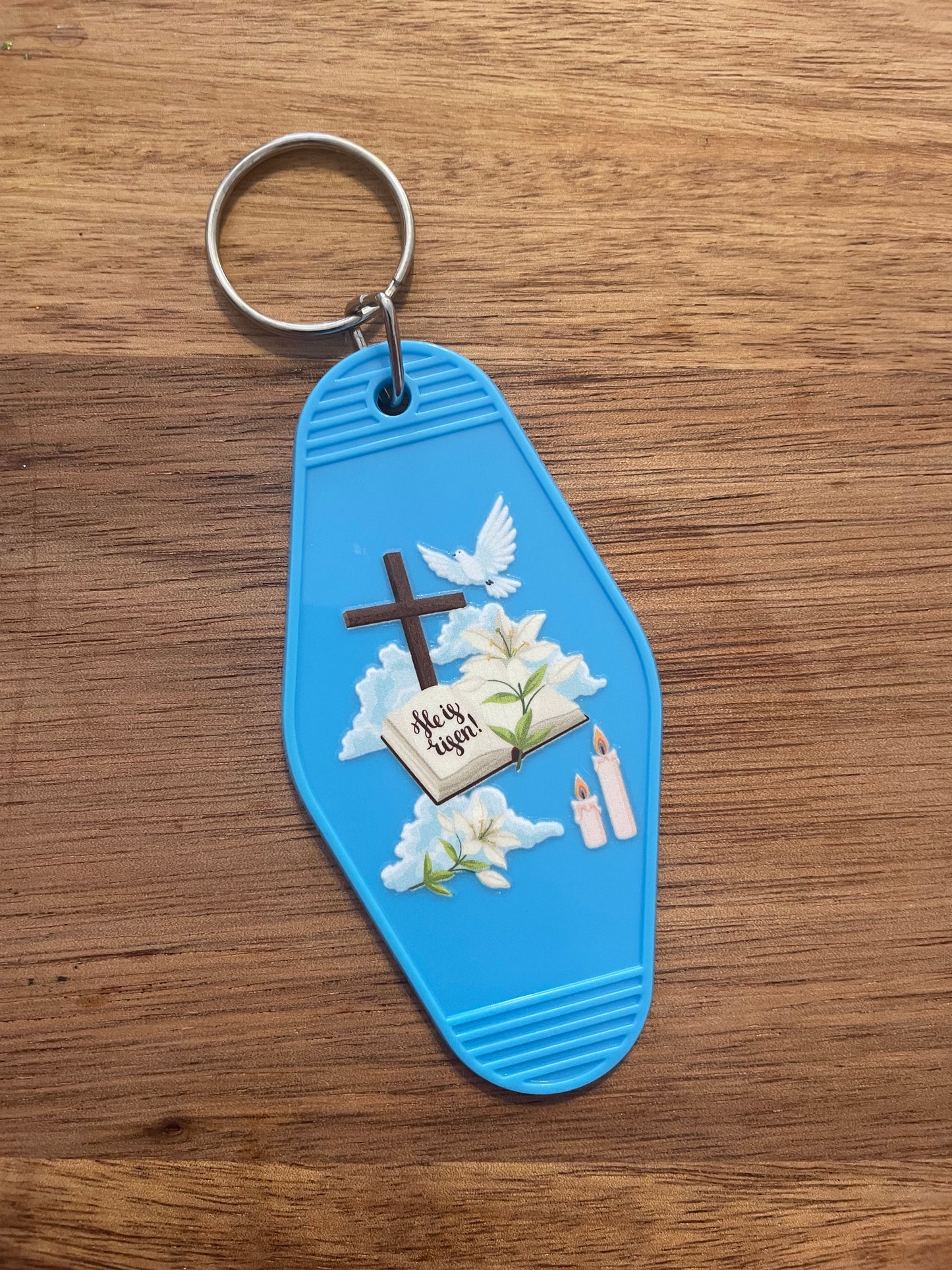 Cow Motel Keychain