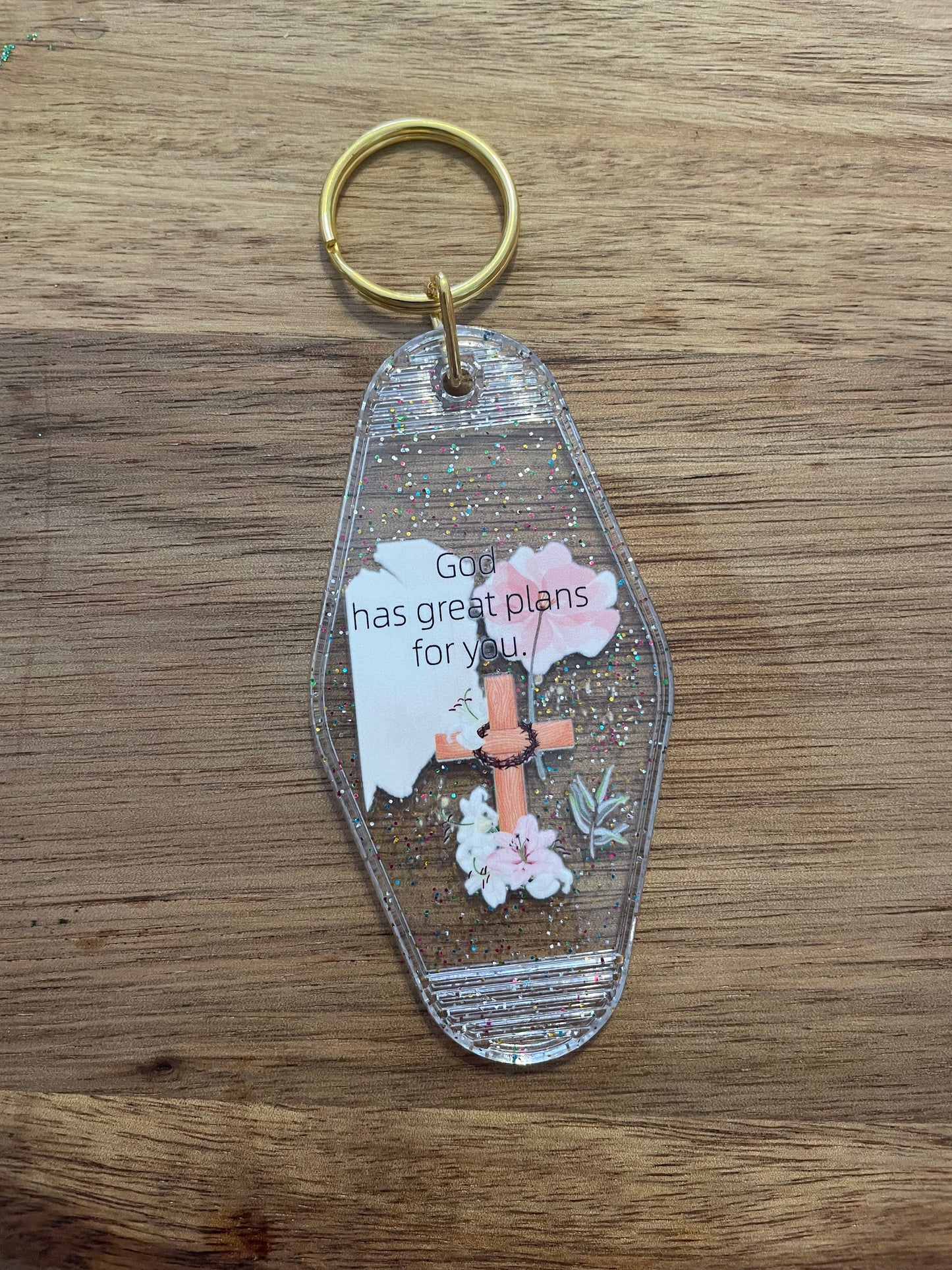 Cow Motel Keychain
