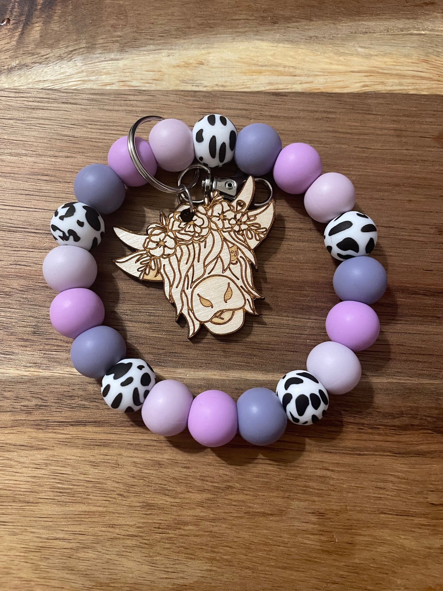 Purple Cow Wristlet