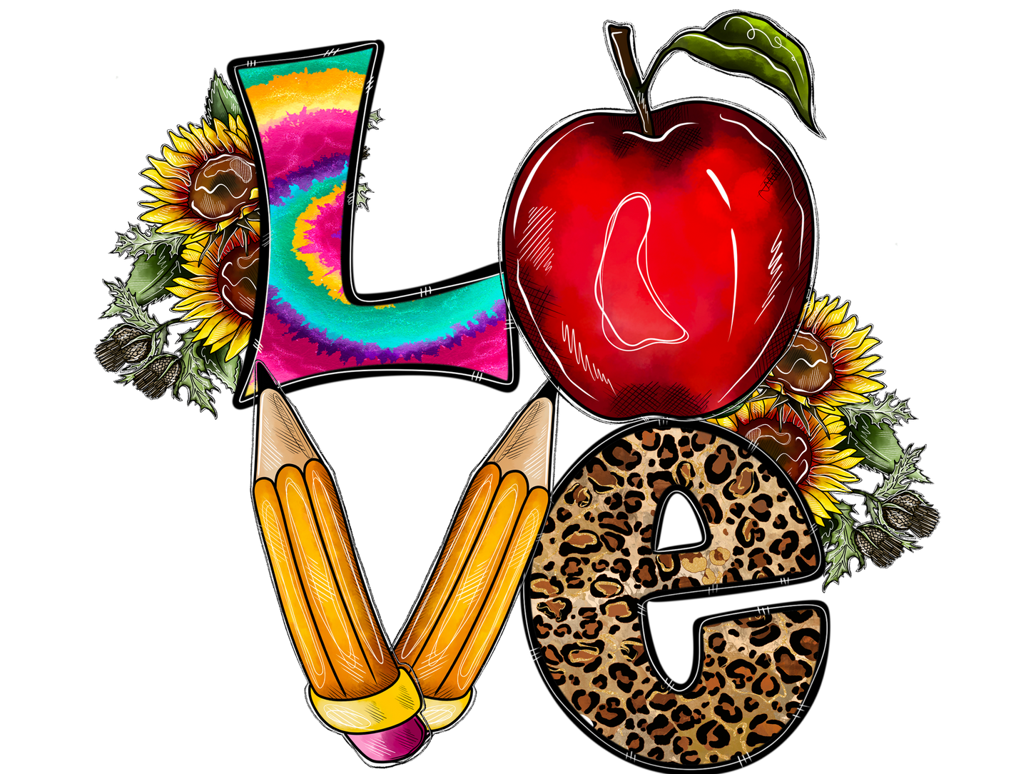 Western Teacher Vinyl Stickers