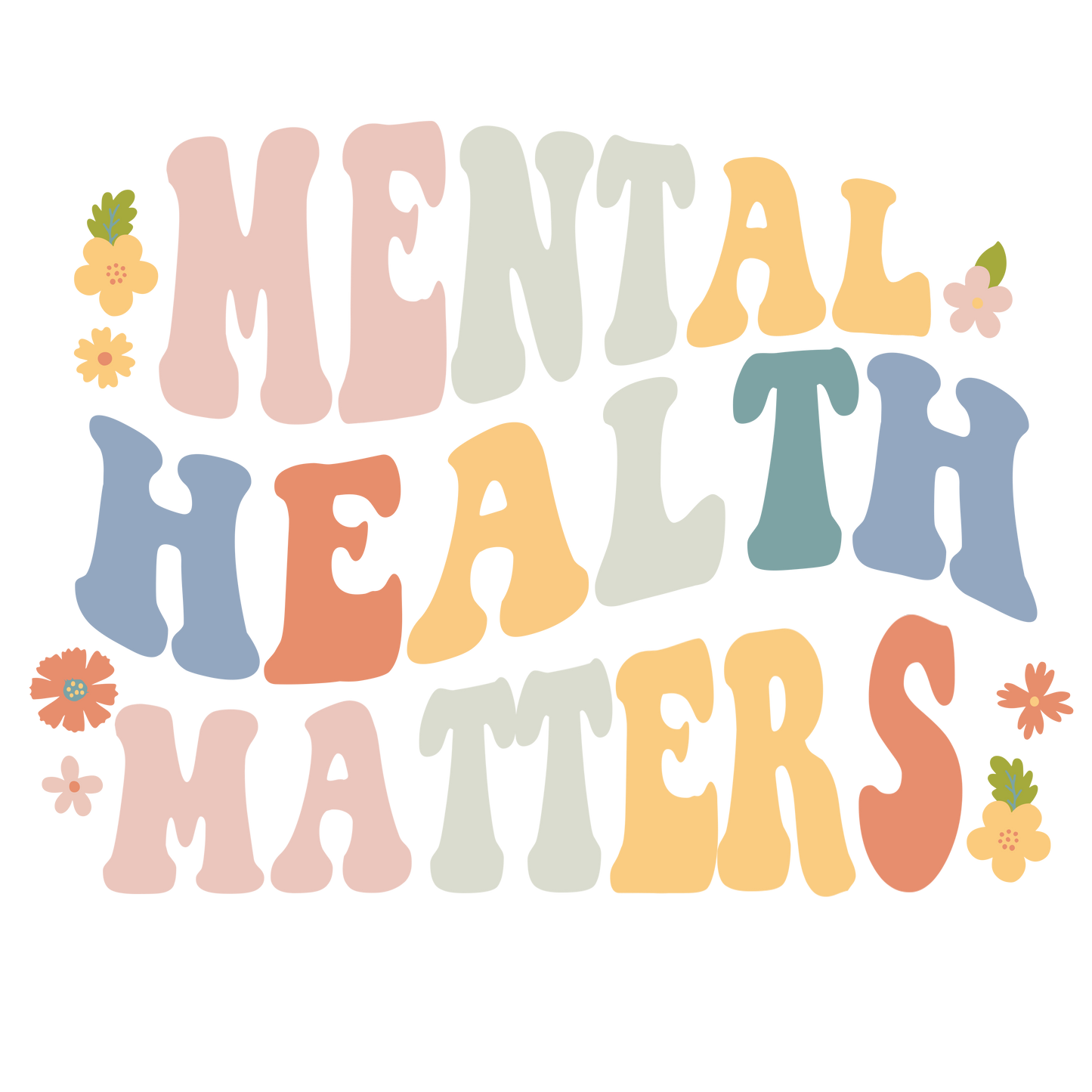 Mental Health Vinyl Stickers