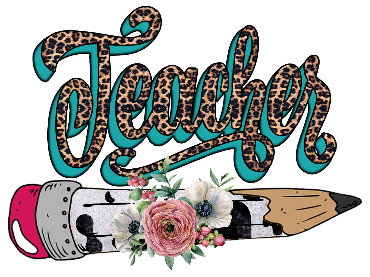 Western Teacher Vinyl Stickers