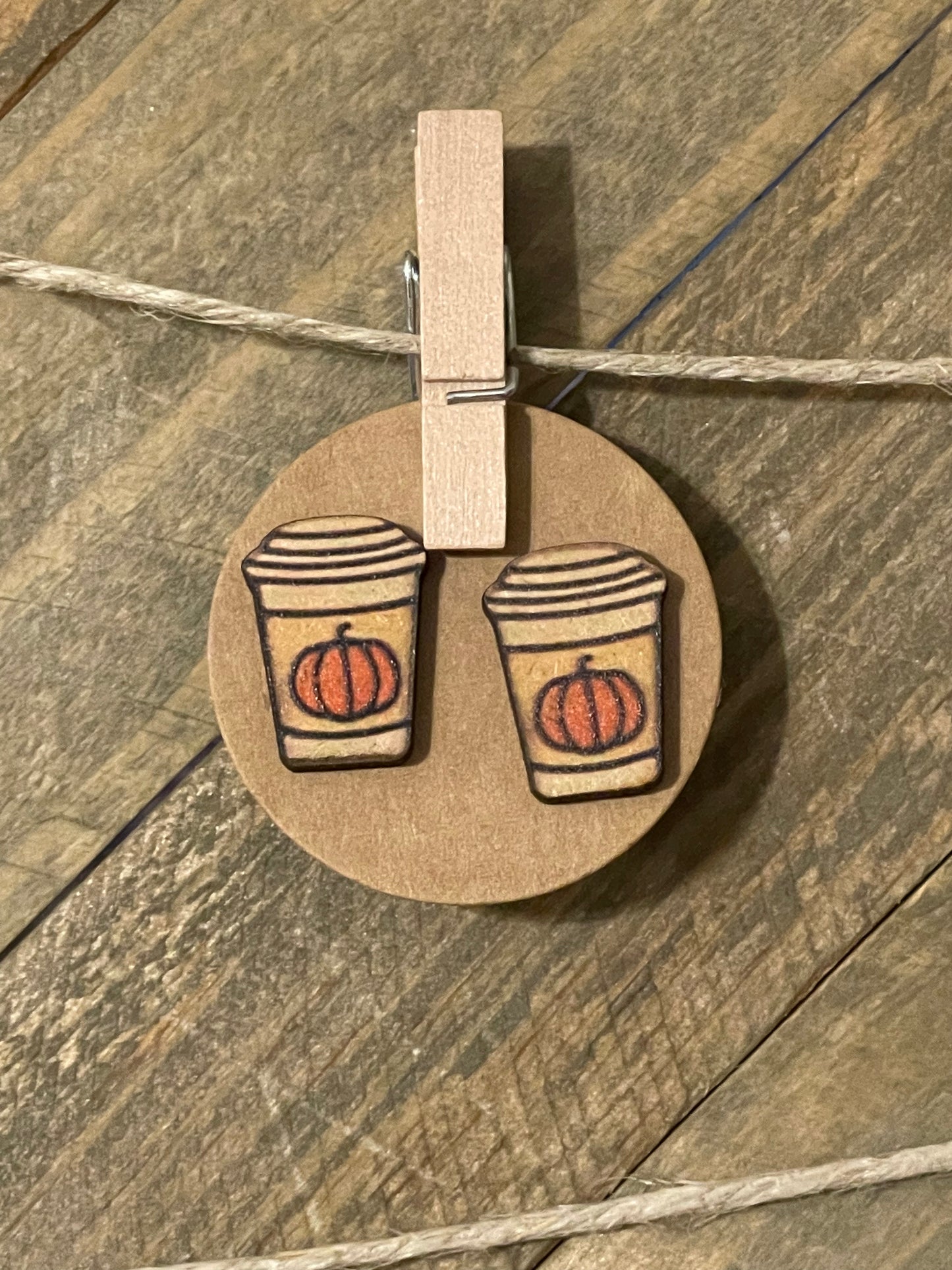 Pumpkin Spice Stud Earrings