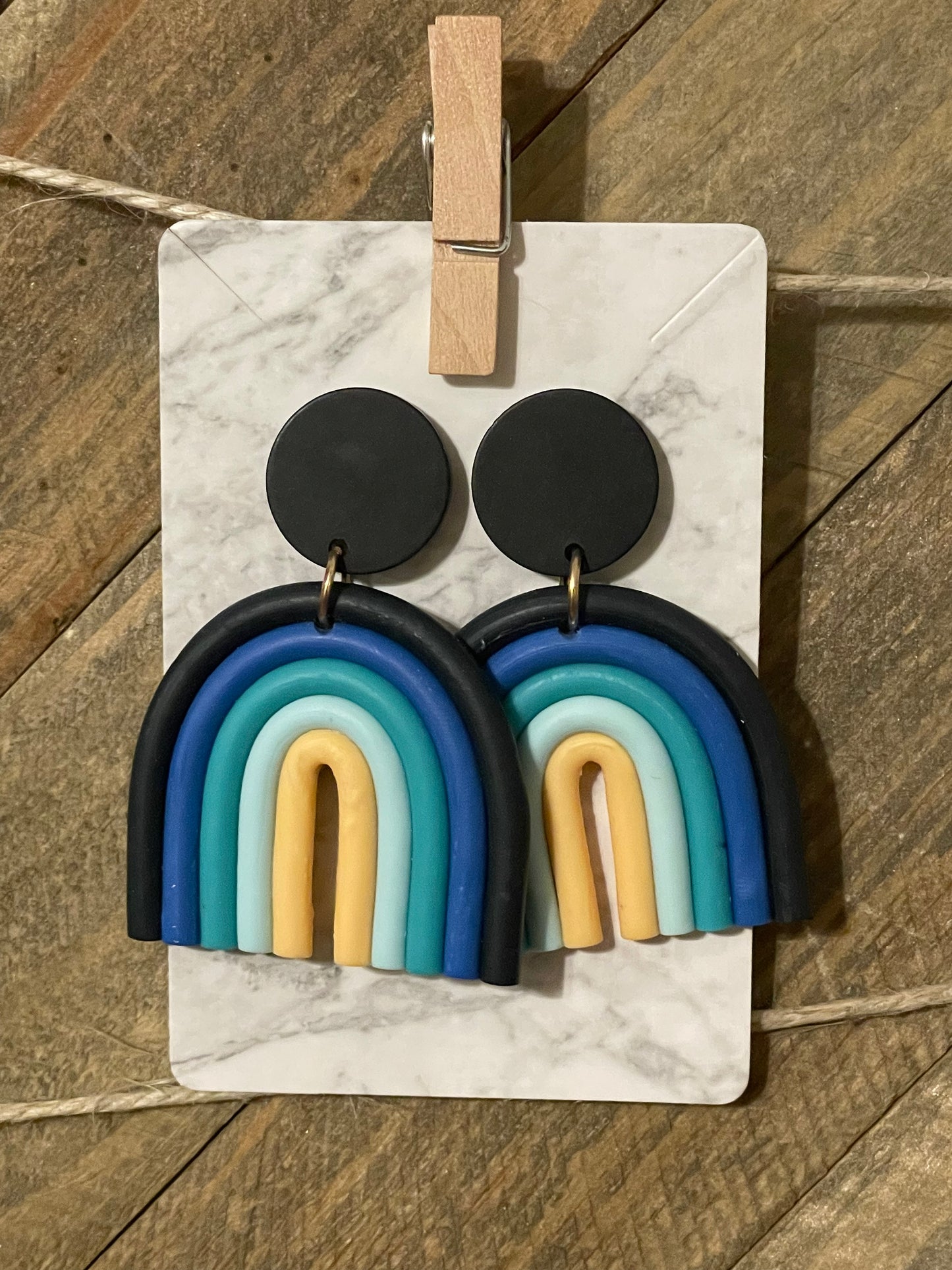 Bohemian Rainbow Dangle Earrings
