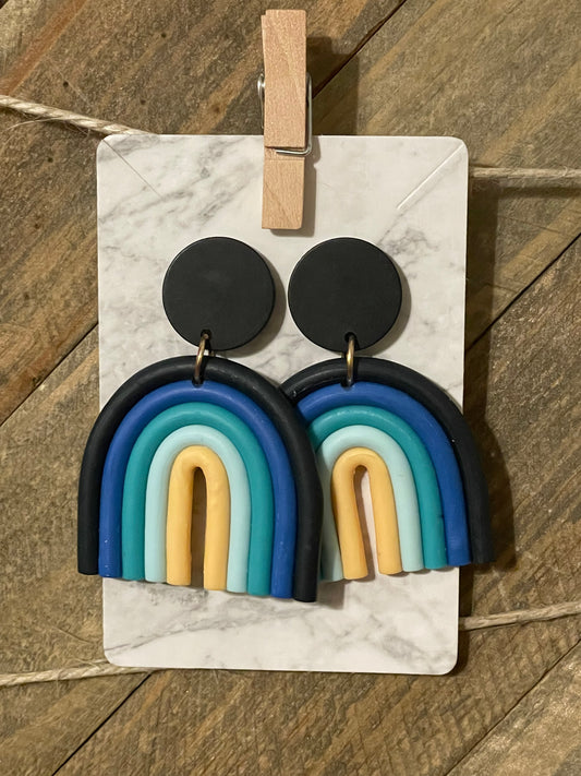 Bohemian Rainbow Dangle Earrings