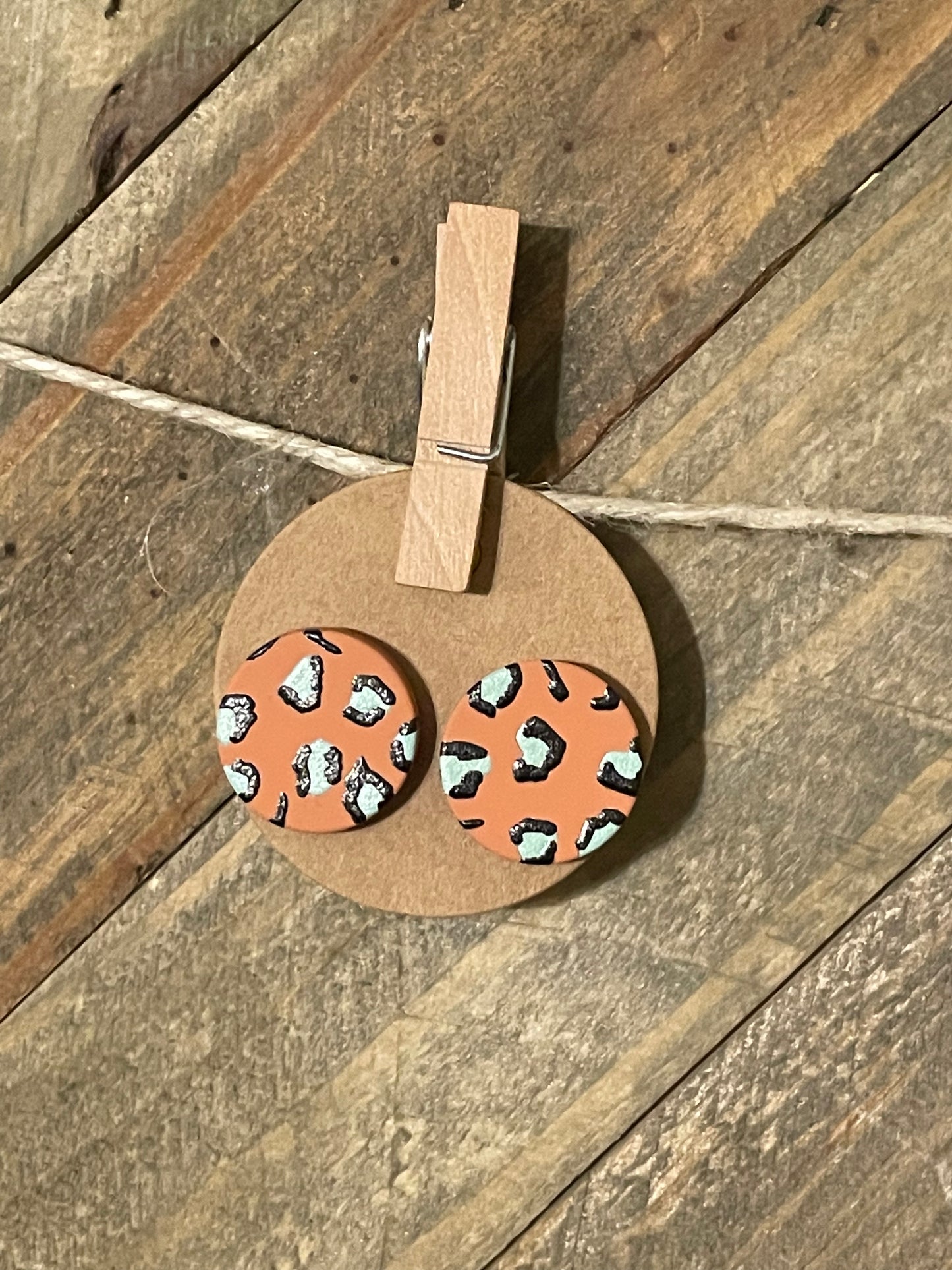 Leopard Stud Earrings