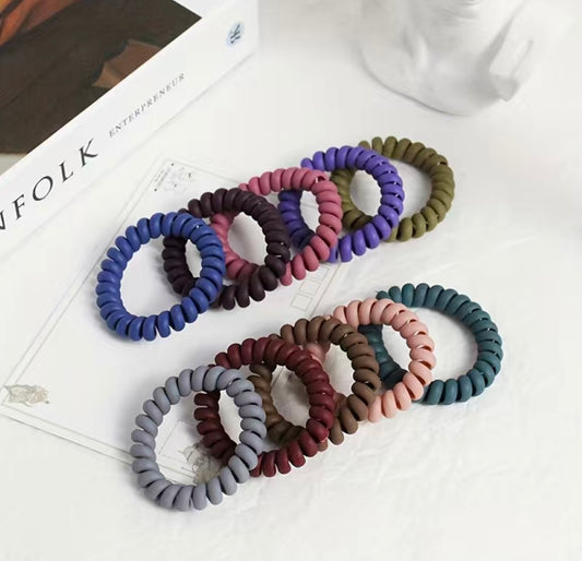 Frosted Coil Wire Hair Tie