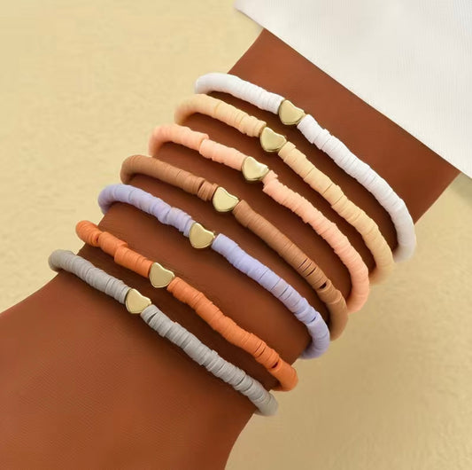 Vintage Pottery Beaded Bracelet