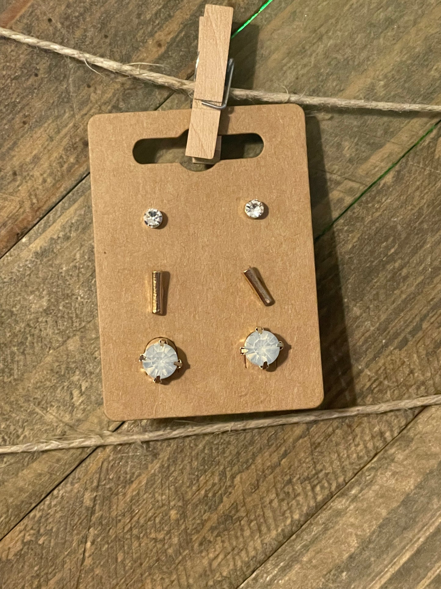 Gold Simple Stud Earrings