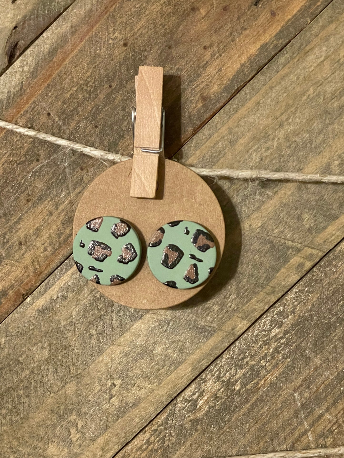 Leopard Stud Earrings