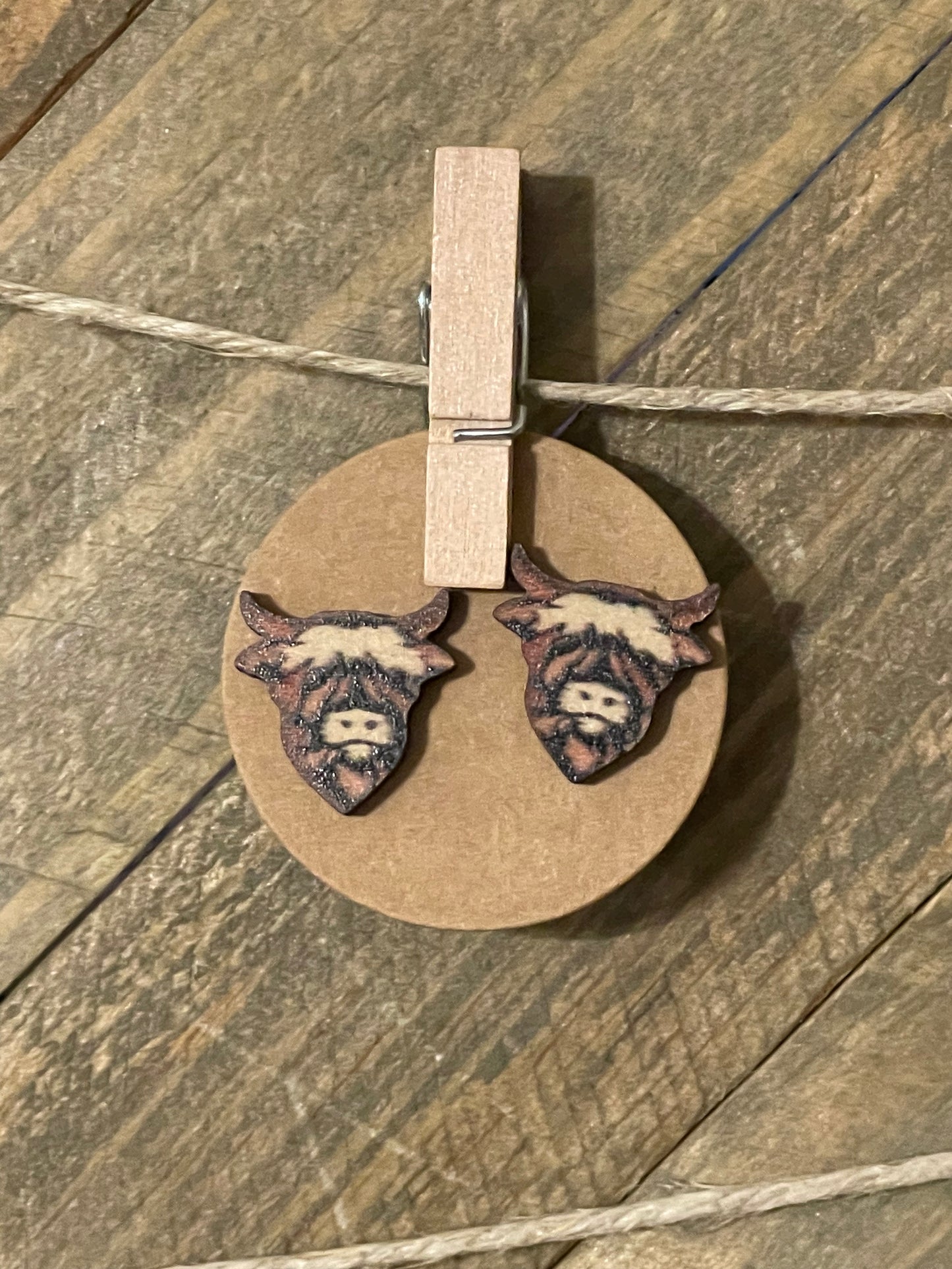 Cow Head Stud Earrings