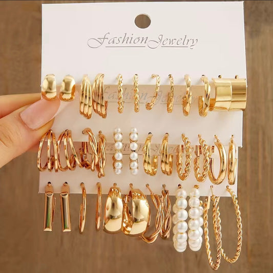 Simple Gold Hoop Earrings