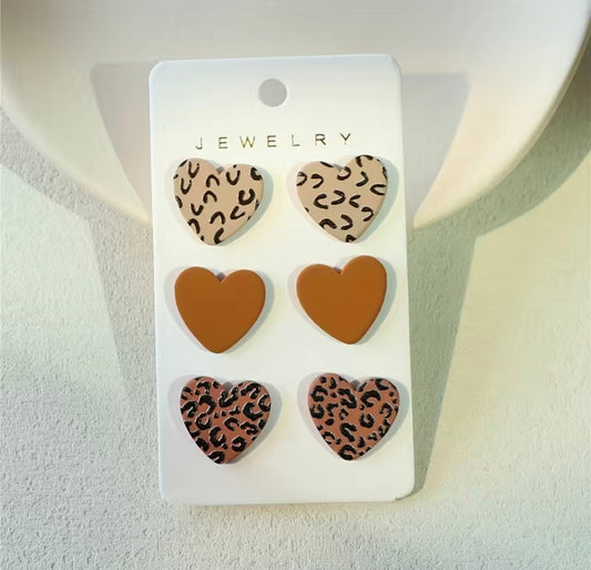 Heart Stud Earrings