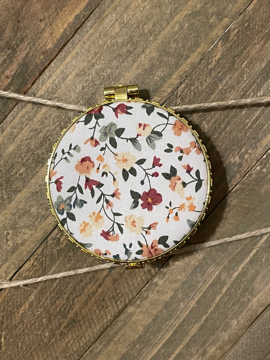 Floral Compact Mirror