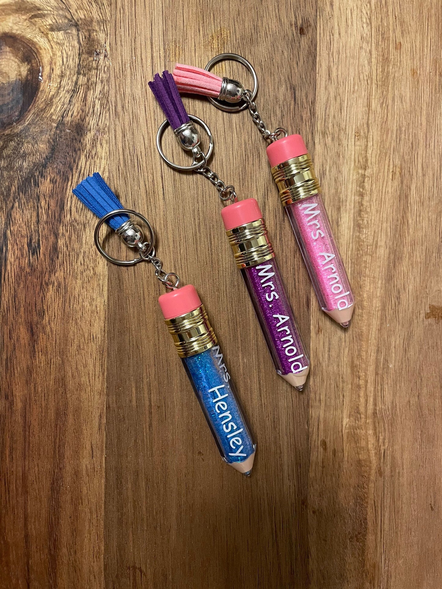 Customizable 3D Pencil Keychain