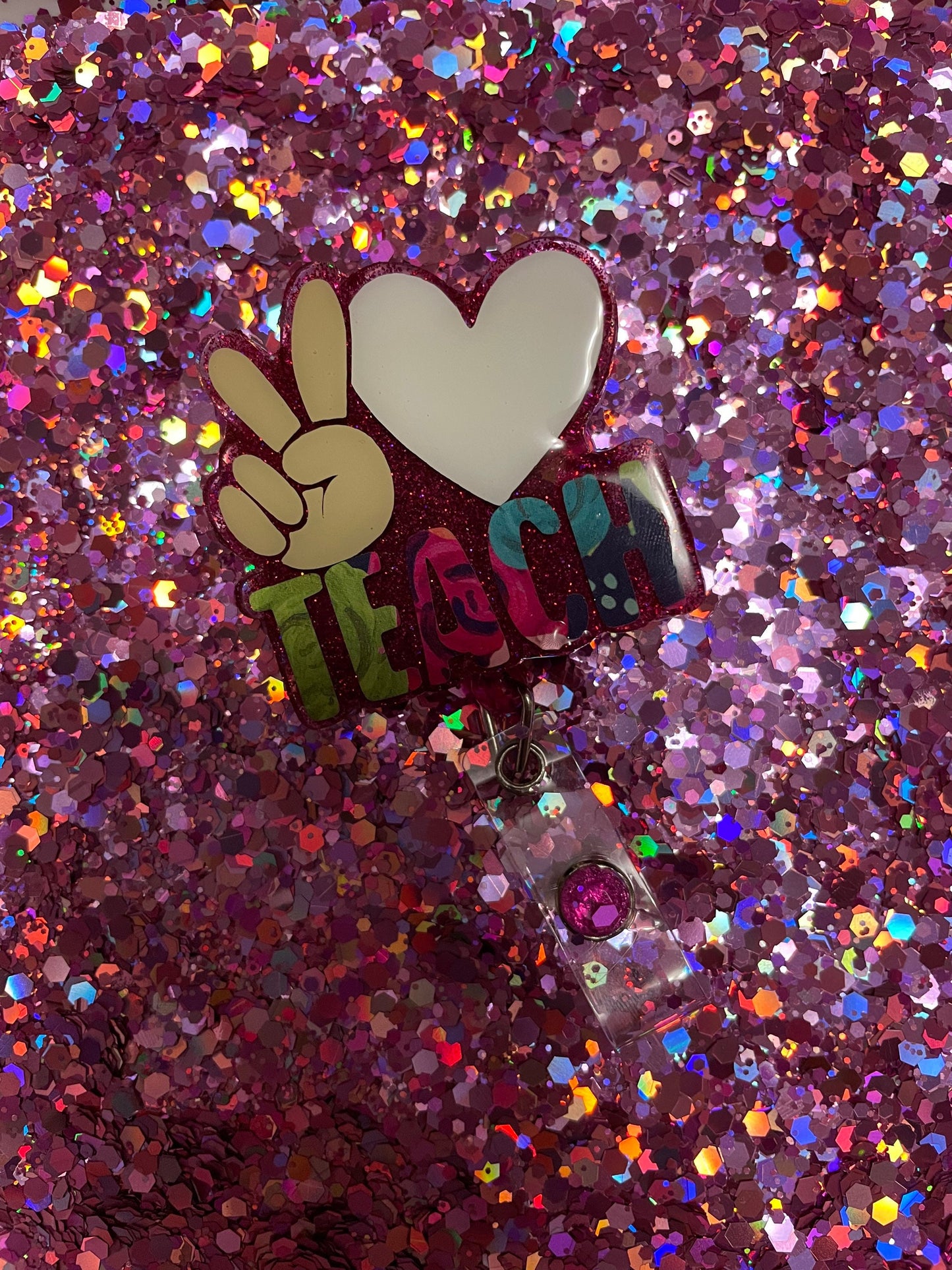 Peace, Love, Teach Badge Reel