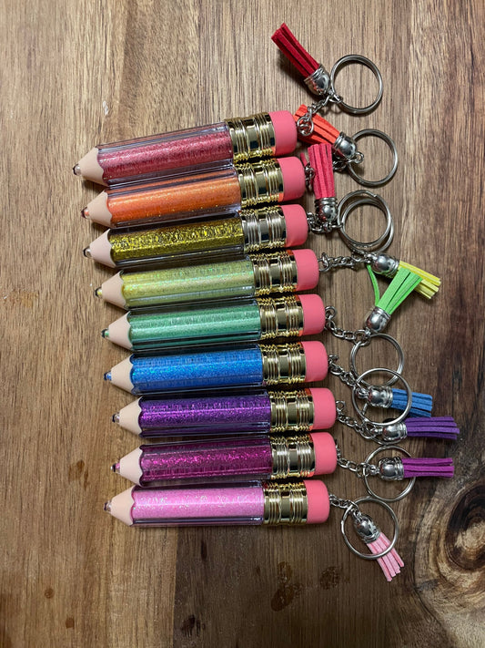Customizable 3D Pencil Keychain