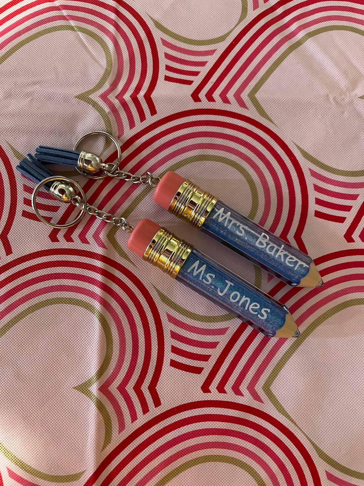 Customizable 3D Pencil Keychain