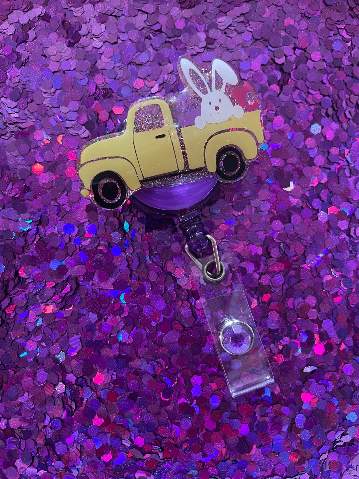 Vintage Easter Truck Badge Reel