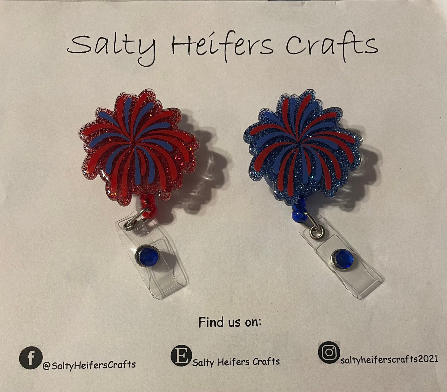 Fireworks Badge Reel