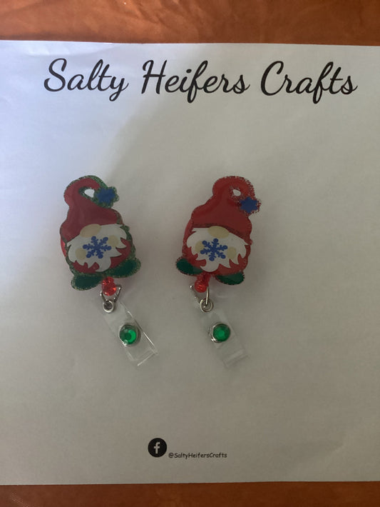Christmas Gnome Badge Reel