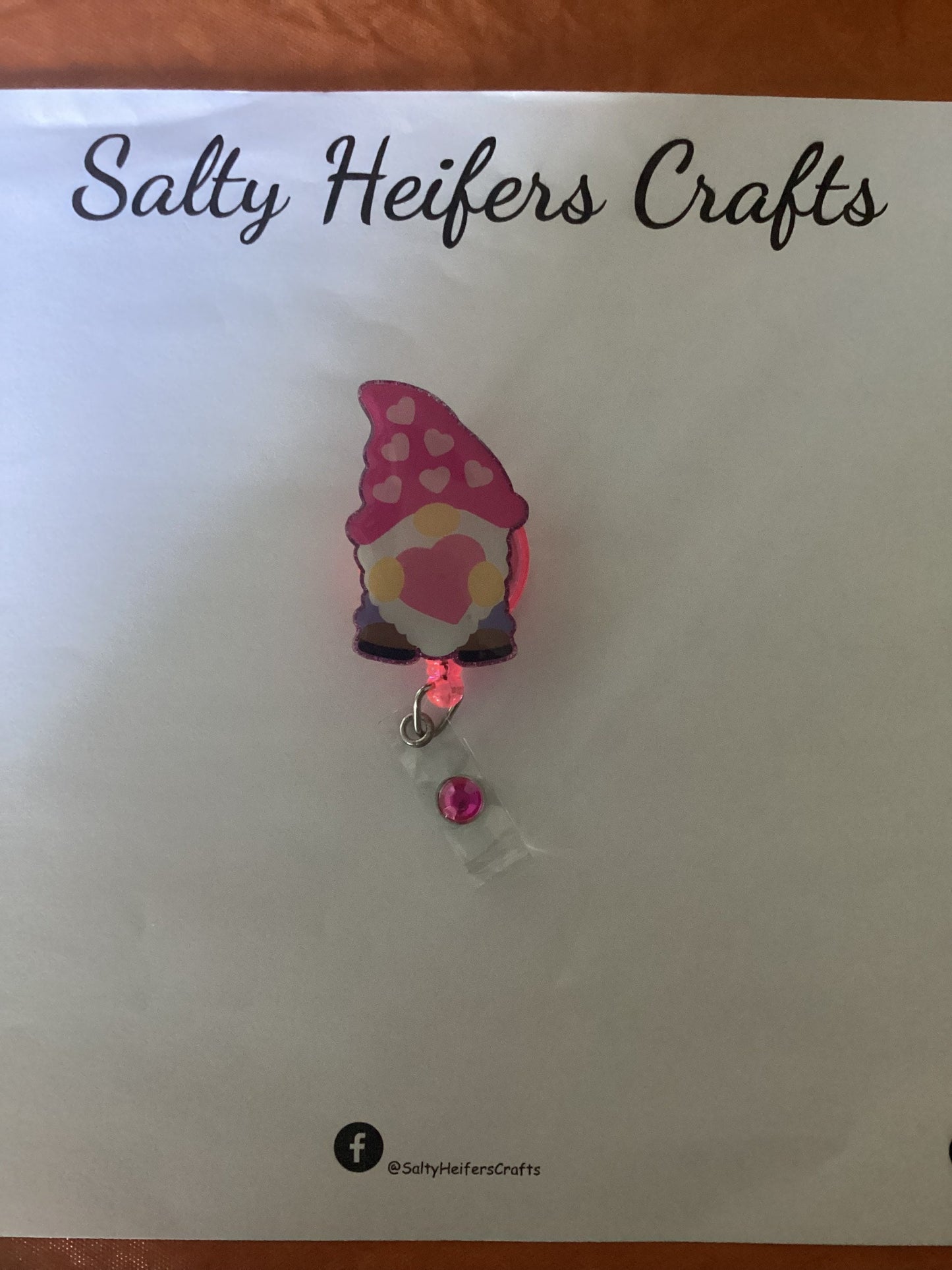 Valentine Gnome Badge Reel