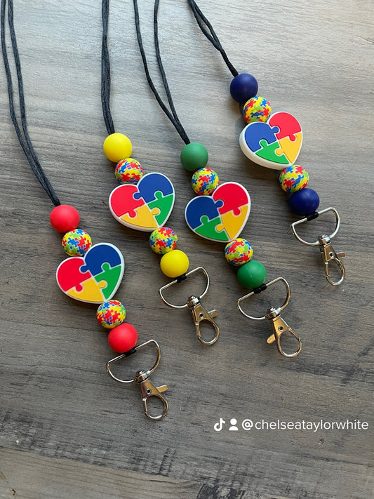 Autism Awareness Lanyard