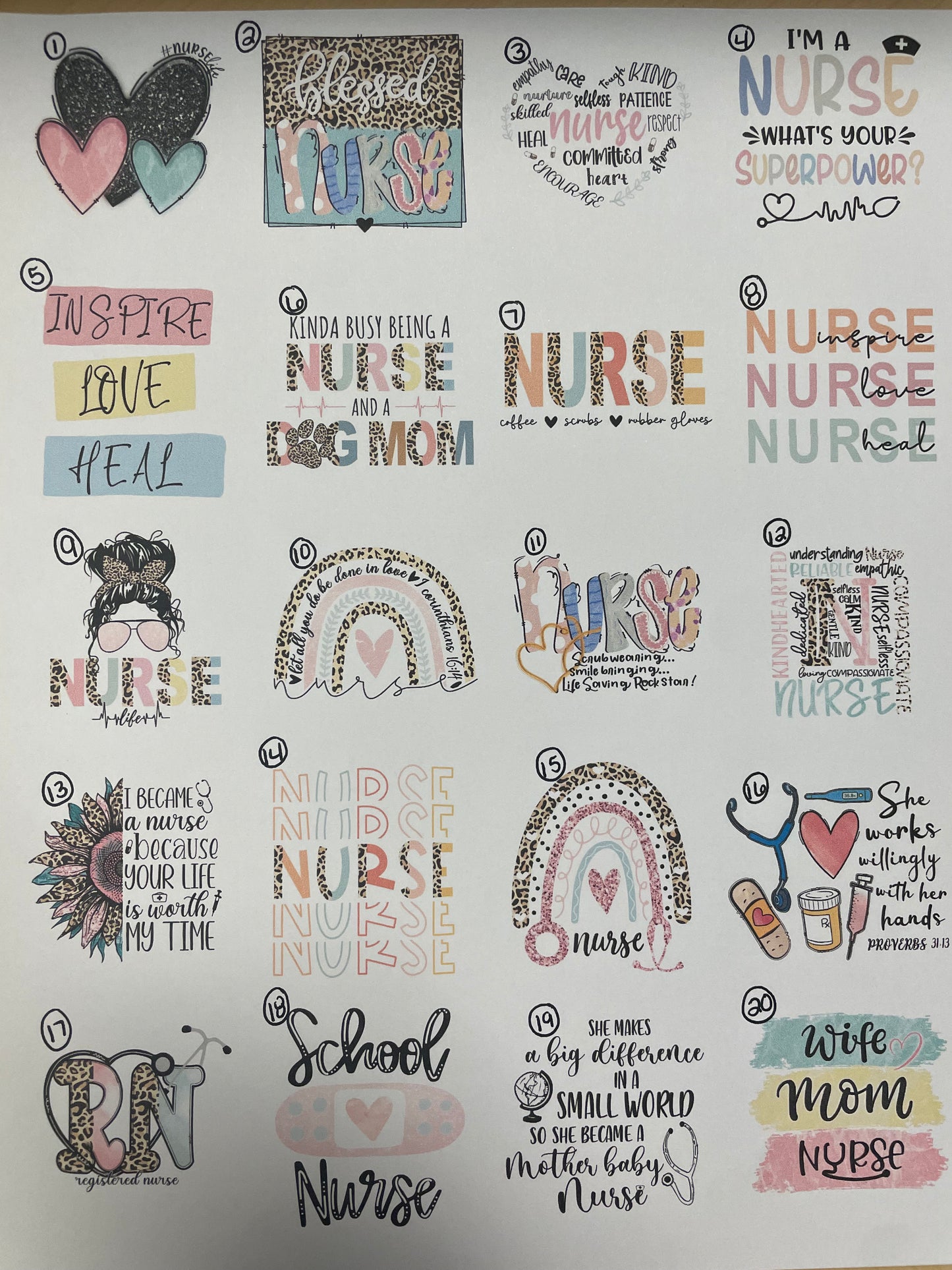 Nurse Vinyl Stickers