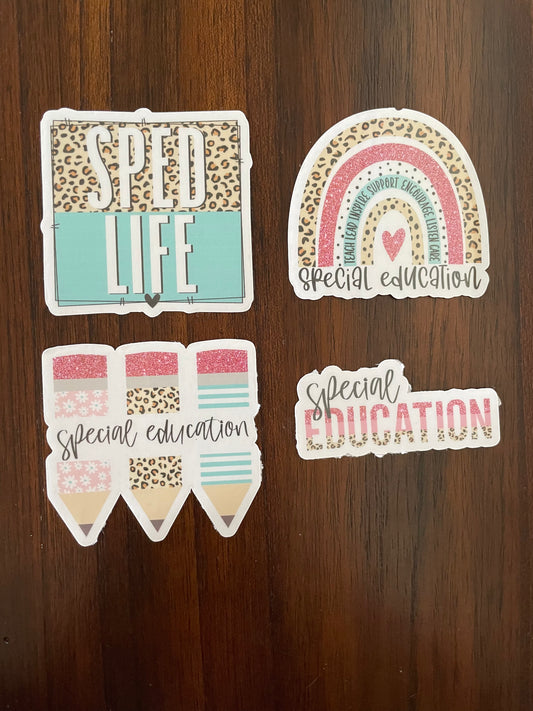 Special Education Vinyl Stickers