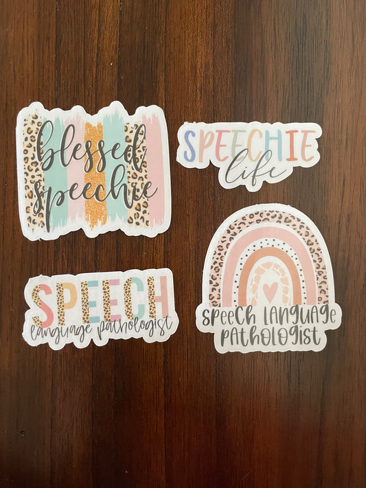 Speech Language Pathologists Vinyl Stickers