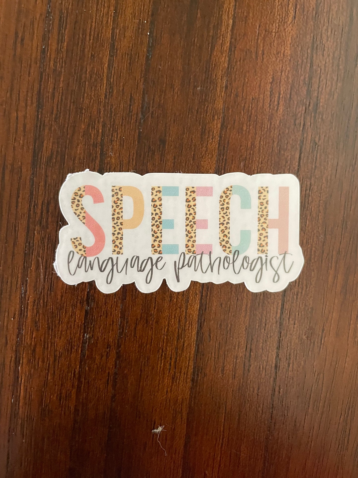 Speech Language Pathologists Vinyl Stickers