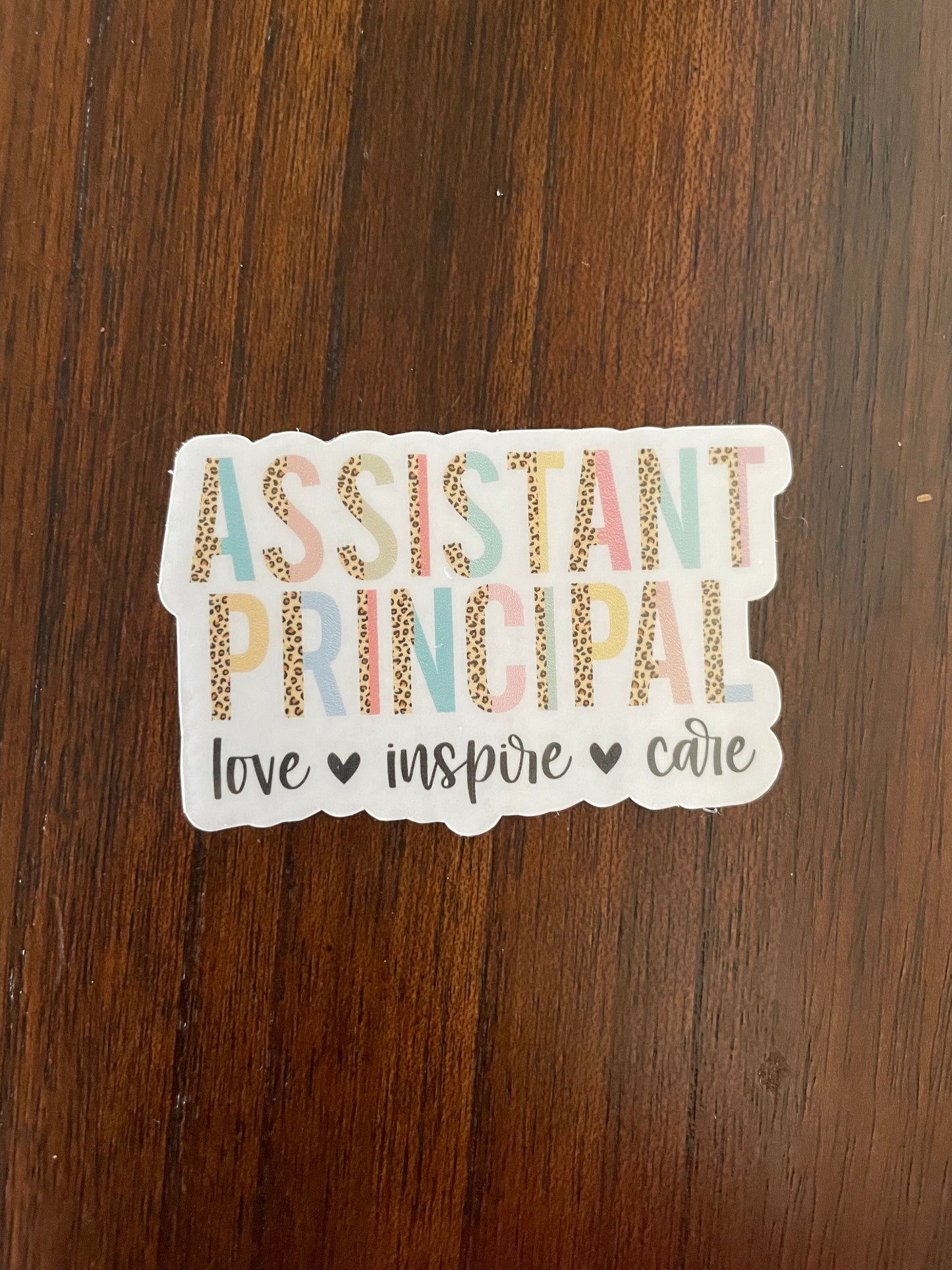 Assistant Principal Vinyl Stickers